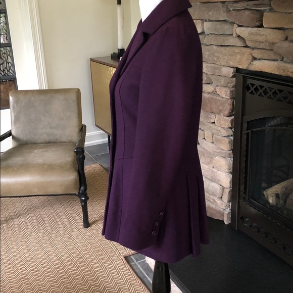 Guess Double Breasted Purple Coat - Picture 3 of 8